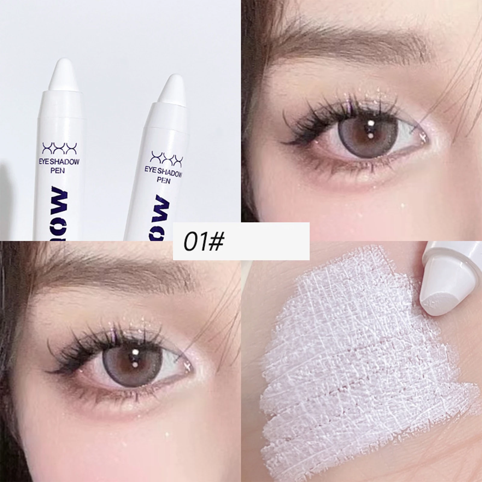 Pearlescent Matte White Sliver Brightening Lying Silkworm Highlighter Pen Eyeliner Lasting Smooth Eyeshadow Stick Facial Makeup
Pearlescent Matte White Sliver Brightening Lying Silkworm Highlighter Pen Eyeliner Lasting Smooth Eyeshadow Stick Facial Makeup