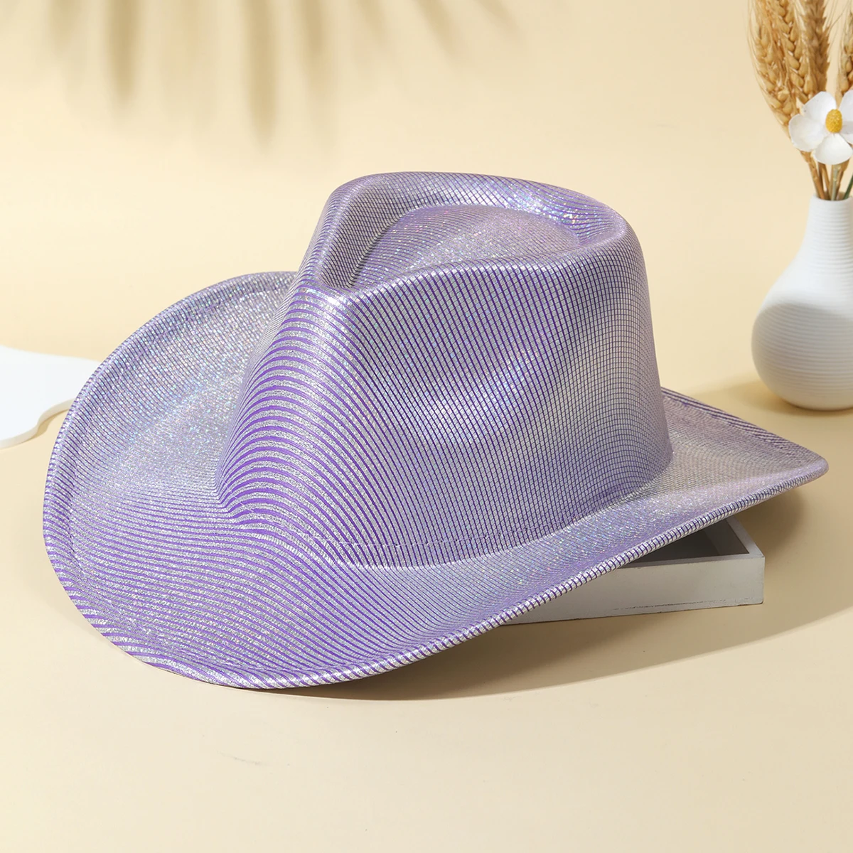 

Western Cowboy Hat Unisex Sunhat Wild Brim Panama Hat Suede Outdoor Big Brim Sun Visor Cap Christmas Gifts Men Women'S Jazz Cap