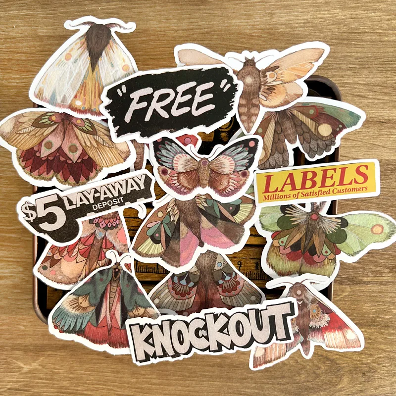 12pcs notebook stickers retro color moth English phrases travel notebook diary decorativematerial scrapbooking kawaii
12pcs notebook stickers retro color moth English phrases travel notebook diary decorativematerial scrapbooking kawaii
