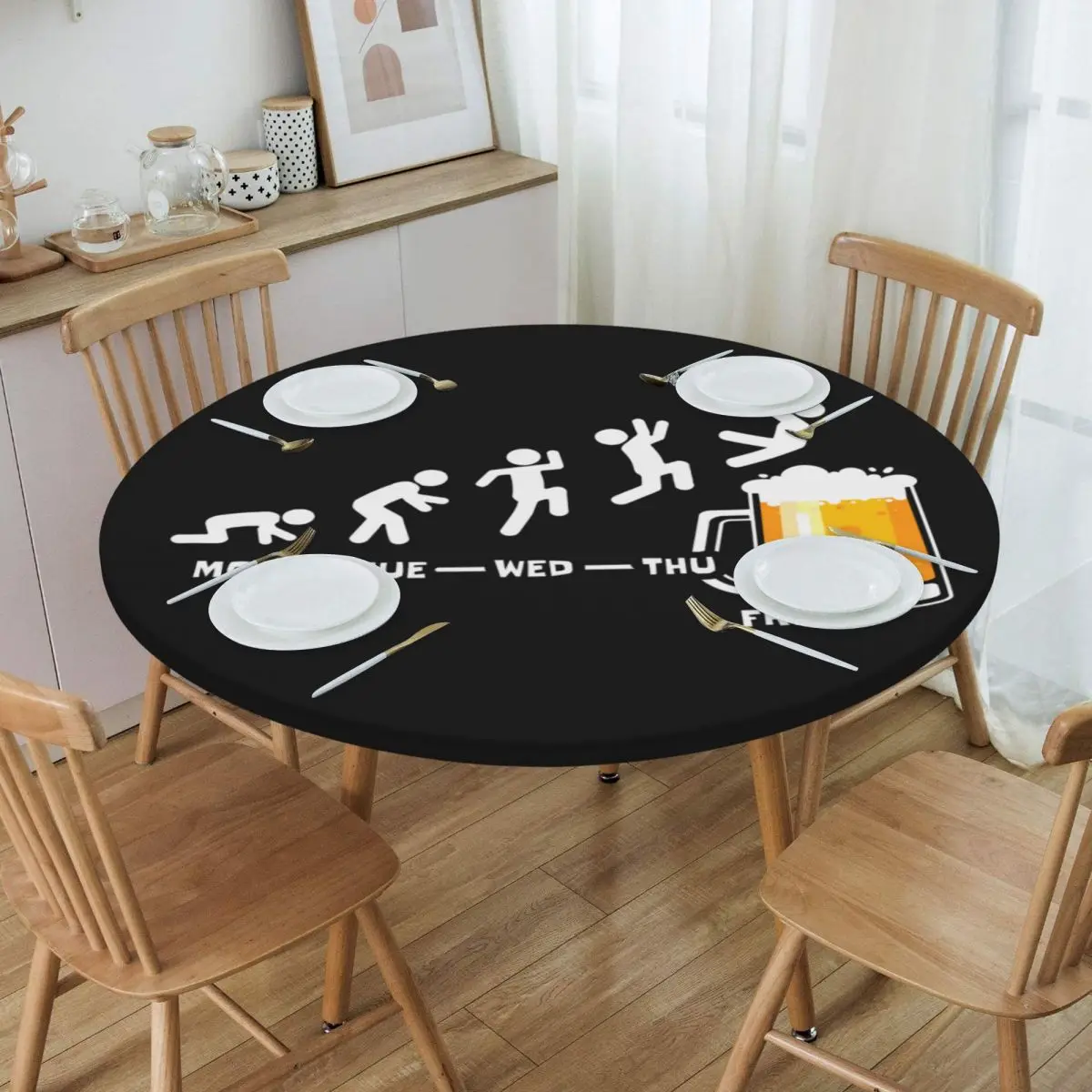 Round Round Table Cloth Tablecloth Fit 45"-50" Elastic Edge Table Cloth Table Covers
Round Round Table Cloth Tablecloth Fit 45"-50" Elastic Edge Table Cloth Table Covers