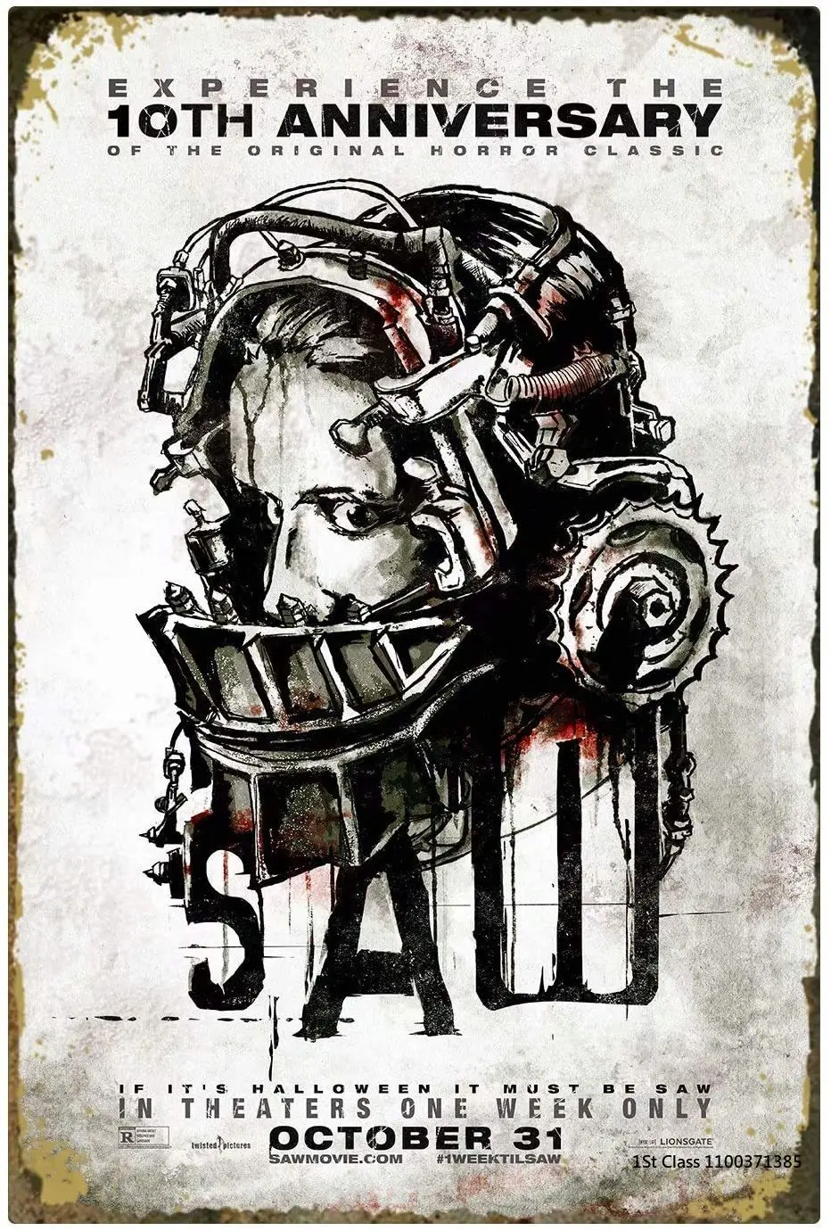 ABMOS Horror Film -Saw Vintage Metal Tin Sign Retro Movie Poster Bar Restaurant Garage Art D¦cor 8X12 INCH
ABMOS Horror Film -Saw Vintage Metal Tin Sign Retro Movie Poster Bar Restaurant Garage Art D¦cor 8X12 INCH