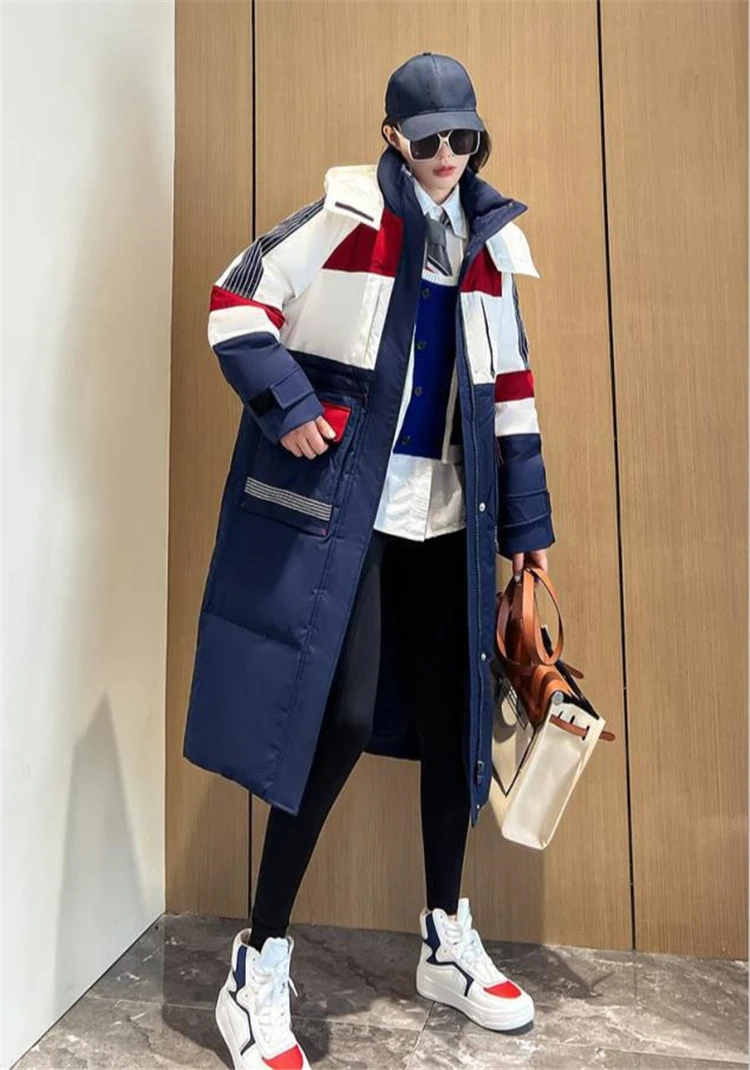 Женский пуховик с капюшоном, длинная теплая парка на гусином пуху, с карманами на кулиске, пуховик для зимы, Y3160, 2023
Женский пуховик с капюшоном, длинная теплая парка на гусином пуху, с карманами на кулиске, пуховик для зимы, Y3160, 2023