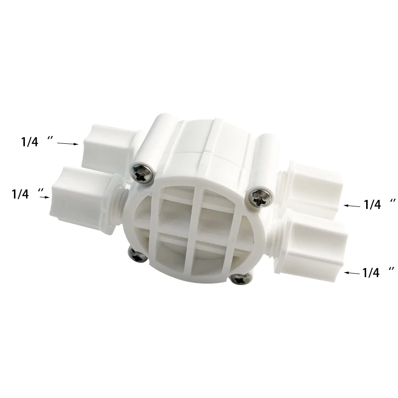 1/4" Tube Fit Auto Shut Off 4 Way Valve For RO Reverse Osmosis System
1/4" Tube Fit Auto Shut Off 4 Way Valve For RO Reverse Osmosis System