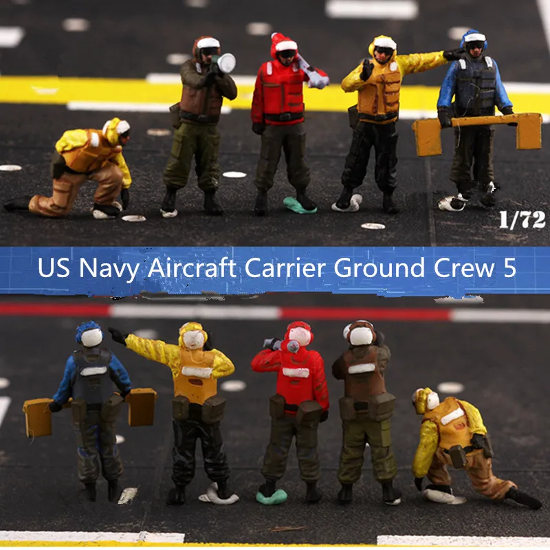 1:72 Scale Model 5Pcs Action Figure US Navy Aircraft Carrier Ground Handling Working Men Doll Toys DIY Scene Accessory Display
1:72 Scale Model 5Pcs Action Figure US Navy Aircraft Carrier Ground Handling Working Men Doll Toys DIY Scene Accessory Display
