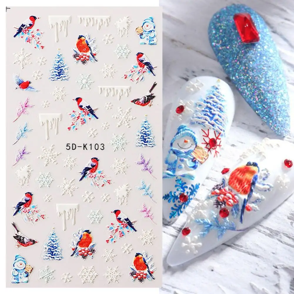 Manicure DIY Festive Design Gingerbread Man Nail Art Decoration Winter Snowflakes Nail Stickers 5D Embossed
Manicure DIY Festive Design Gingerbread Man Nail Art Decoration Winter Snowflakes Nail Stickers 5D Embossed