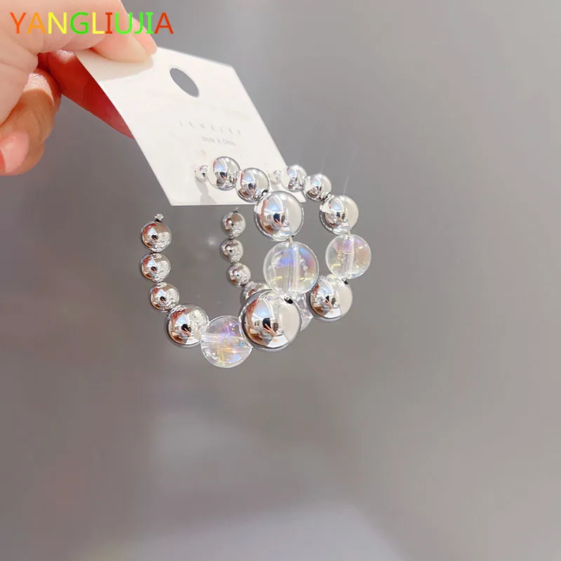 C Shape Metal Glass Ball Earrings European And American Style Personality, Fashion Earrings Ms Girl Travel Accessories 2022
C Shape Metal Glass Ball Earrings European And American Style Personality, Fashion Earrings Ms Girl Travel Accessories 2022