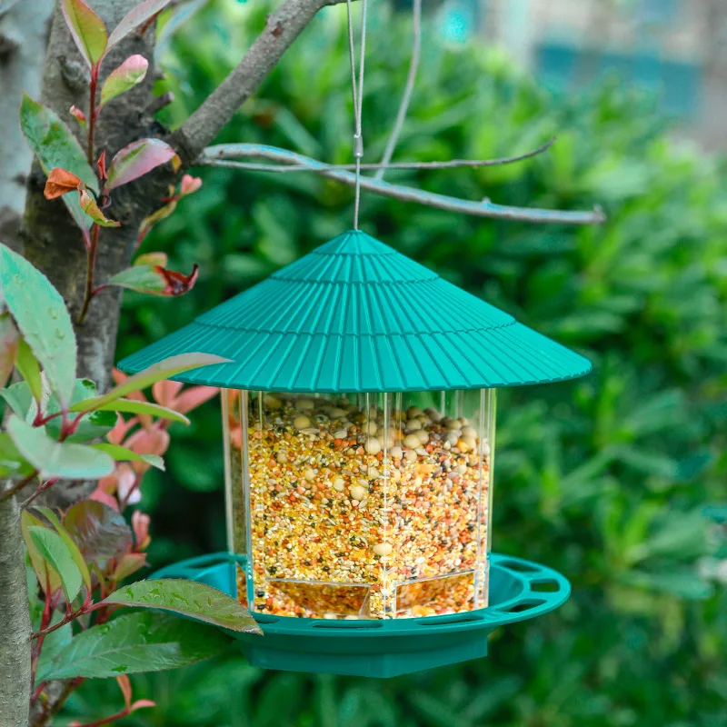 Waterproof Garden Gazebo Hanging Wild Bird Feeder Outdoor Container With Hang Rope Pet Birds Feeding House Type Bird Feeder
Waterproof Garden Gazebo Hanging Wild Bird Feeder Outdoor Container With Hang Rope Pet Birds Feeding House Type Bird Feeder