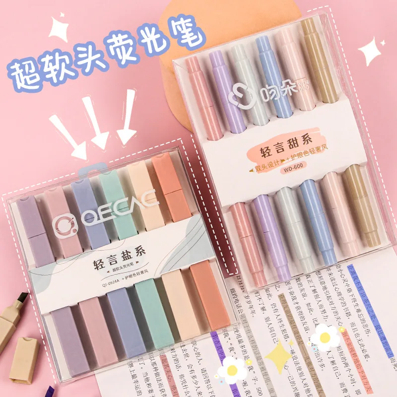Eye color protection Fluorescent Pen Set student's double headed key colored pen 6-color fluorescent pen
Eye color protection Fluorescent Pen Set student's double headed key colored pen 6-color fluorescent pen