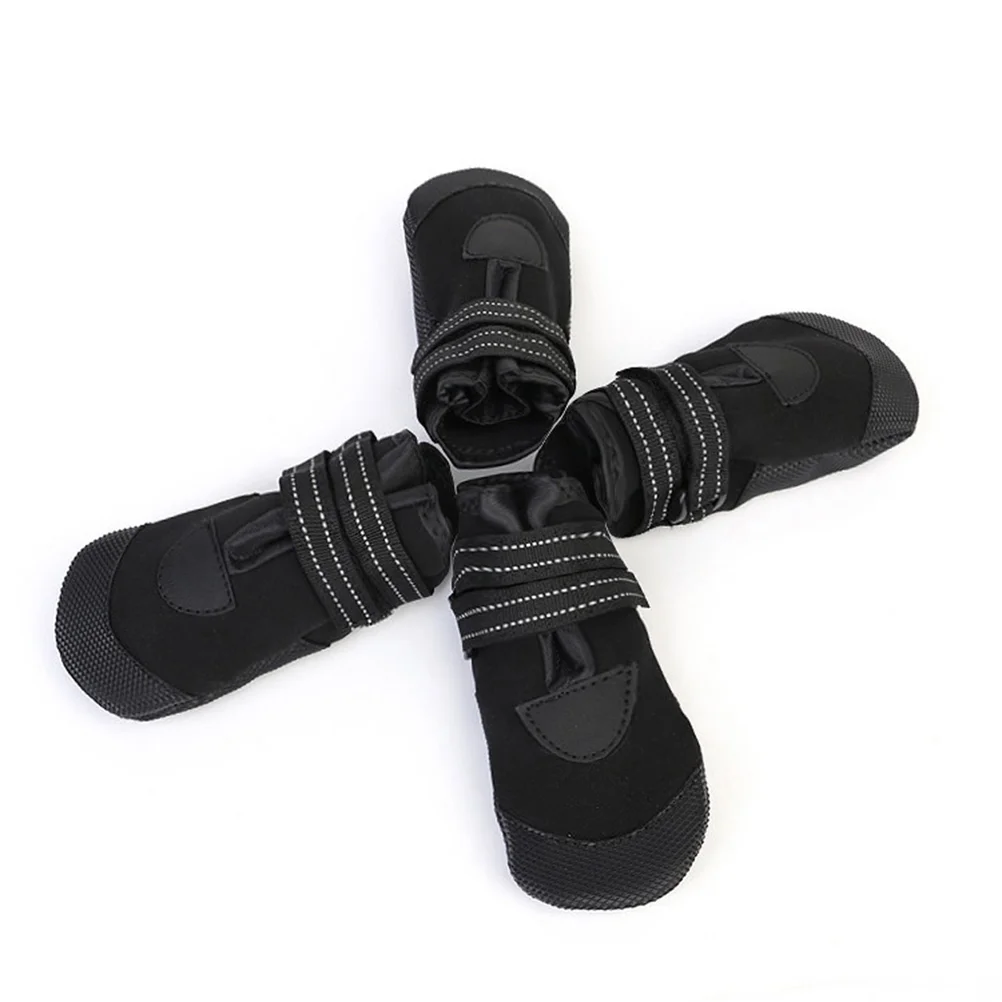 4 Pcs Warm Pet Boots Black Non-slip Waterproof Dog Shoes Walking Dogs Pets Blush
4 Pcs Warm Pet Boots Black Non-slip Waterproof Dog Shoes Walking Dogs Pets Blush