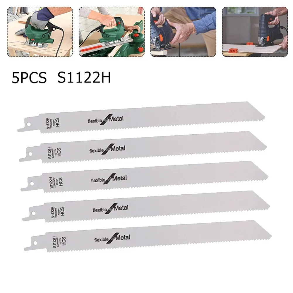 5pcs 225mm BI-Metal Reciprocating Saw Blades Handsaw TPI14 Multi Saw Blade For Metal & Wood Cutting DIY Power Tools Accessories
5pcs 225mm BI-Metal Reciprocating Saw Blades Handsaw TPI14 Multi Saw Blade For Metal & Wood Cutting DIY Power Tools Accessories