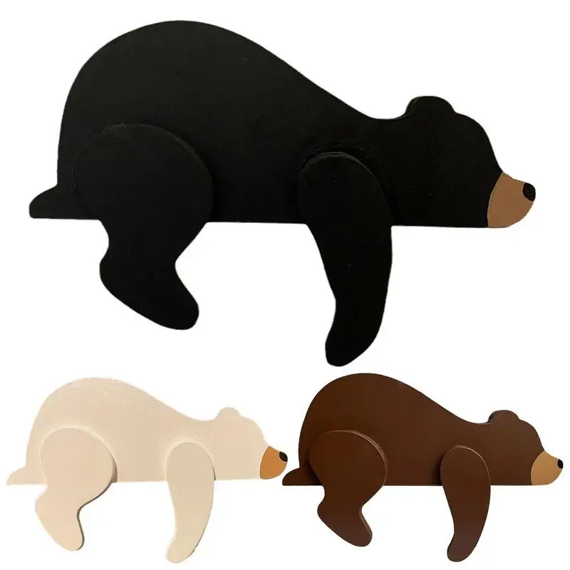 Animal Wood Ornament Handmade Wooden Bear Wooden Black/Brown/White Bear Desktop Ornament For Bookshelf And Fireplace
Animal Wood Ornament Handmade Wooden Bear Wooden Black/Brown/White Bear Desktop Ornament For Bookshelf And Fireplace