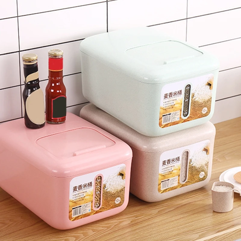 New Grain Fresh Keep Container Moisture Proof Durable Sealed Food Grade Rice Box Leakproof Organizer Bin with Measuring Cup
New Grain Fresh Keep Container Moisture Proof Durable Sealed Food Grade Rice Box Leakproof Organizer Bin with Measuring Cup