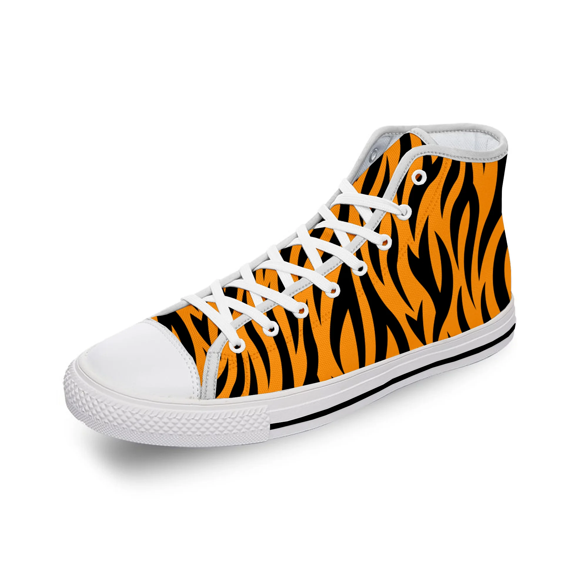 3D Tiger Stripe Pattern Hot Funny White Cloth Fashion 3D Print High Top Canvas Shoes Men Women Lightweight Breathable Sneakers 
3D Tiger Stripe Pattern Hot Funny White Cloth Fashion 3D Print High Top Canvas Shoes Men Women Lightweight Breathable Sneakers