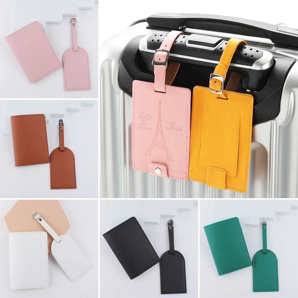 2PCS Couples Passport Case Multifunctional PU Leather Solid Color Suitcase Label Luggage Tag Travel
2PCS Couples Passport Case Multifunctional PU Leather Solid Color Suitcase Label Luggage Tag Travel