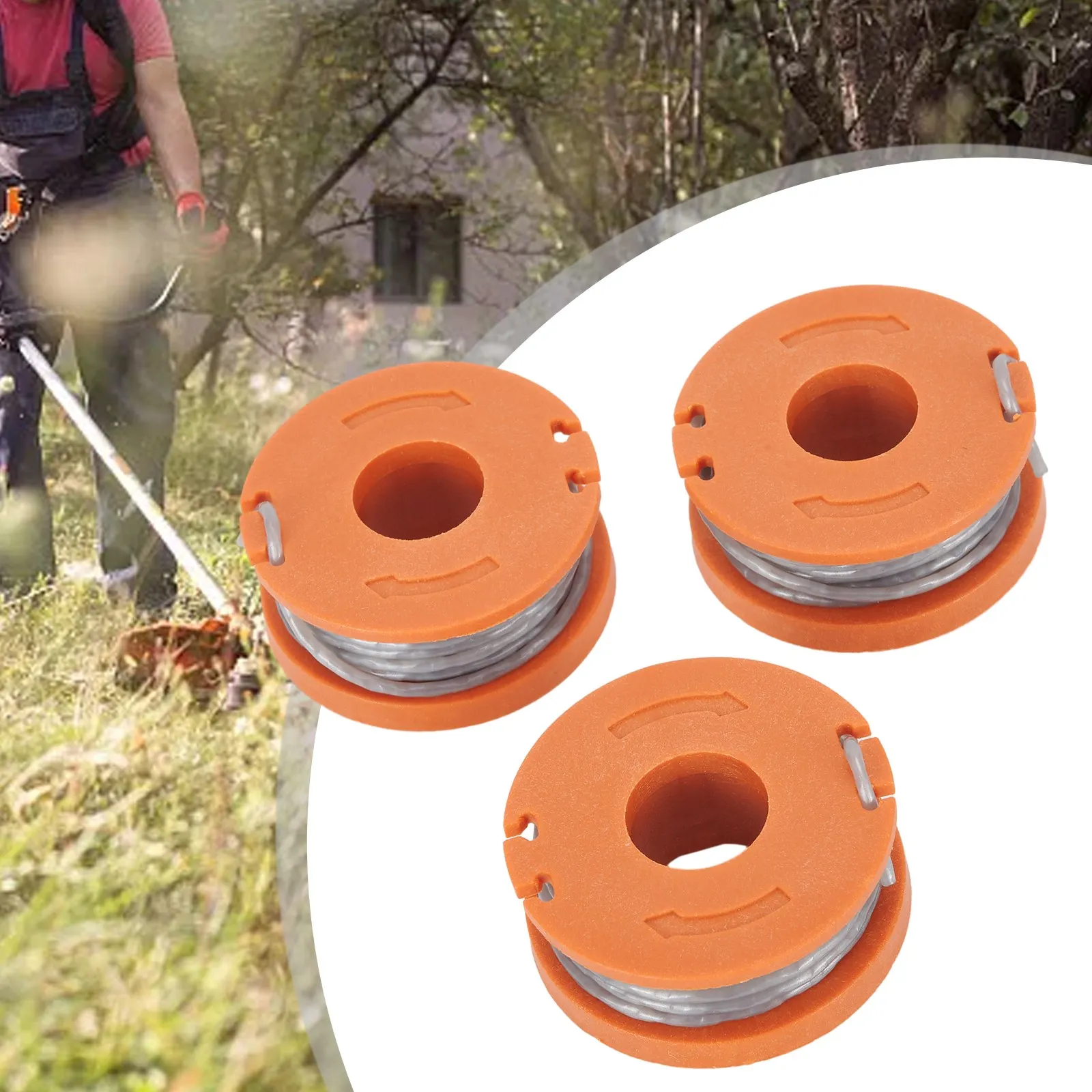 3pcs Thread Spools Garden Power Tools Trimmer Strimmer Replacement Accessories For 18v Cordless MCT1825 MCT2X1825 250w MET2523
3pcs Thread Spools Garden Power Tools Trimmer Strimmer Replacement Accessories For 18v Cordless MCT1825 MCT2X1825 250w MET2523