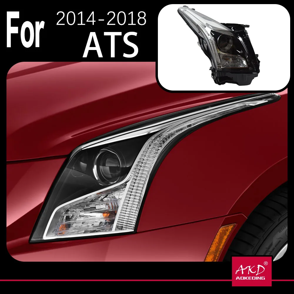 AKD Car Model Headlight For Cadillac ATS-L ATS L Headlights LED DRL Running lights Bi-Xenon Beam Fog lights angel eyes Auto
AKD Car Model Headlight For Cadillac ATS-L ATS L Headlights LED DRL Running lights Bi-Xenon Beam Fog lights angel eyes Auto