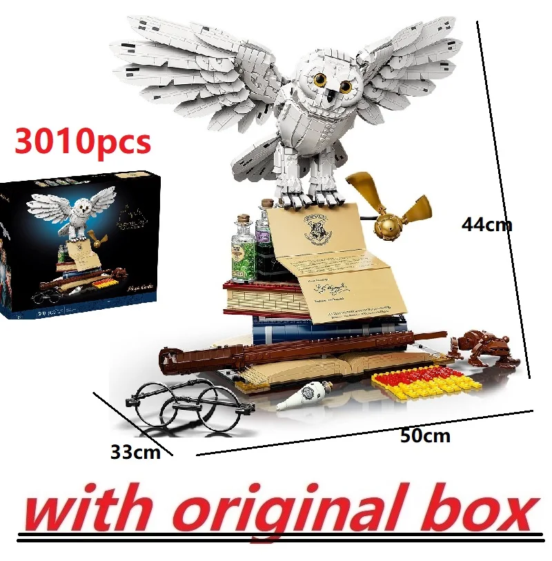 

3010 PCS Collectors Edition Model Owl Building Blocks Bricks Assembling Compatible 76391 Birthday Christmas Gift Toys Set