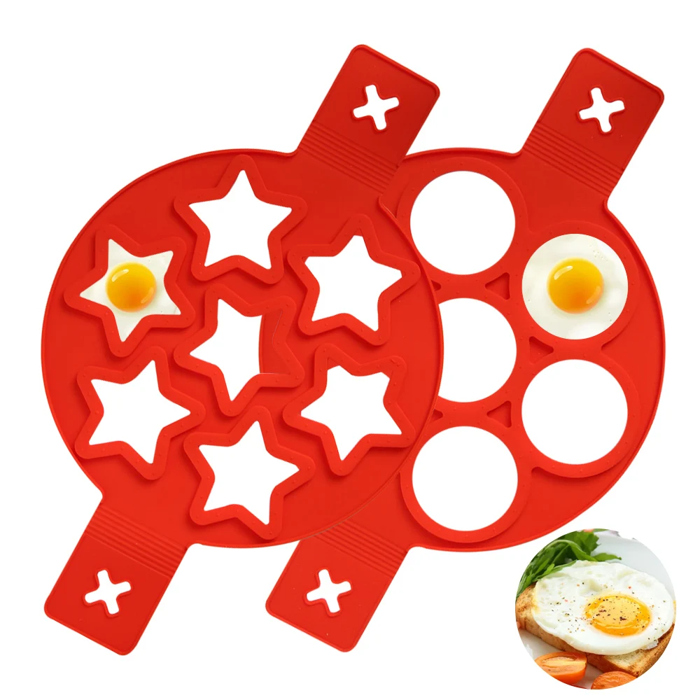 Nonstick Pancake Molds Ring Silicone Fried Egg Mould Reusable Pancake Maker Egg Ring Kitchen Cooking Baking Tools whisk baking
Nonstick Pancake Molds Ring Silicone Fried Egg Mould Reusable Pancake Maker Egg Ring Kitchen Cooking Baking Tools whisk baking