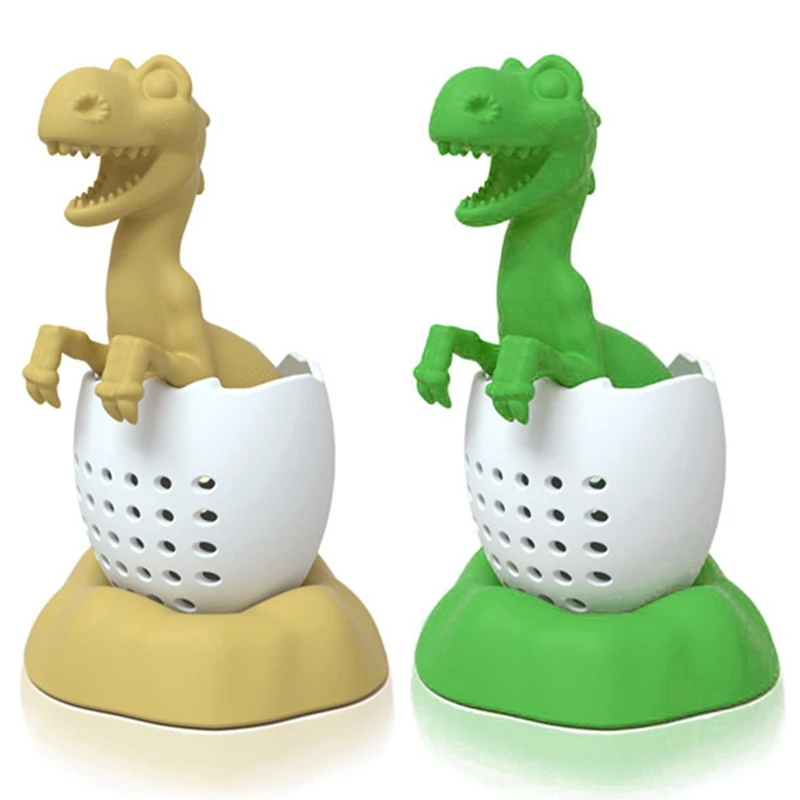 2 шт., силиконовые ситечки для заваривания чая в форме динозавра
2 шт., силиконовые ситечки для заваривания чая в форме динозавра