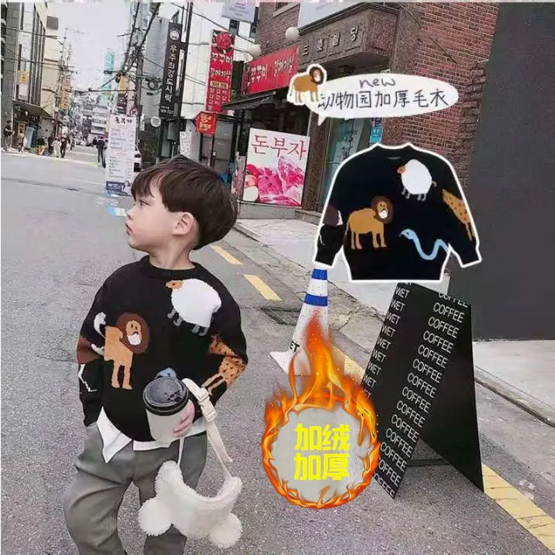 2022 New Children's Clothing Boys' Autumn and Winter Pullover Sweater Cartoon Bottoming Shirt Children's Fleece-Lined Thickened
2022 New Children's Clothing Boys' Autumn and Winter Pullover Sweater Cartoon Bottoming Shirt Children's Fleece-Lined Thickened
