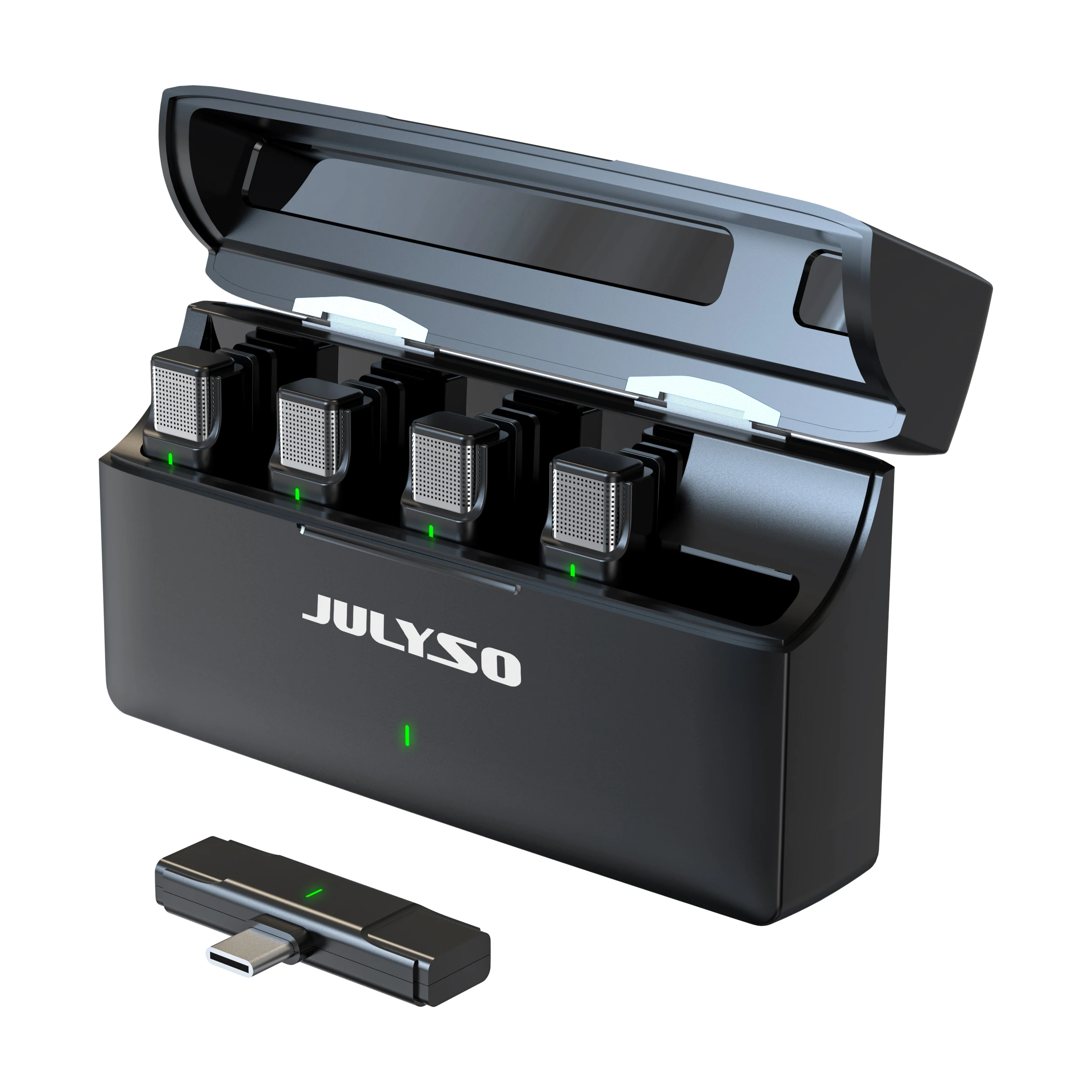 Julyso OEM Factory Wireless Professional Microphone 4 Transmitters with 1 Receiver
Julyso OEM Factory Wireless Professional Microphone 4 Transmitters with 1 Receiver