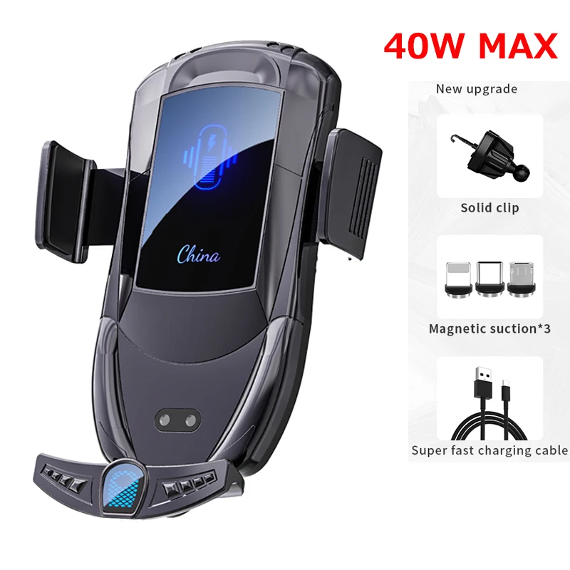 40W Fast Magnetic Phone Charger for Huawei Mate40 P40 Pro P40 Infrared Sensor Car Charger Holder for Xiaomi for Samsung Note20
40W Fast Magnetic Phone Charger for Huawei Mate40 P40 Pro P40 Infrared Sensor Car Charger Holder for Xiaomi for Samsung Note20