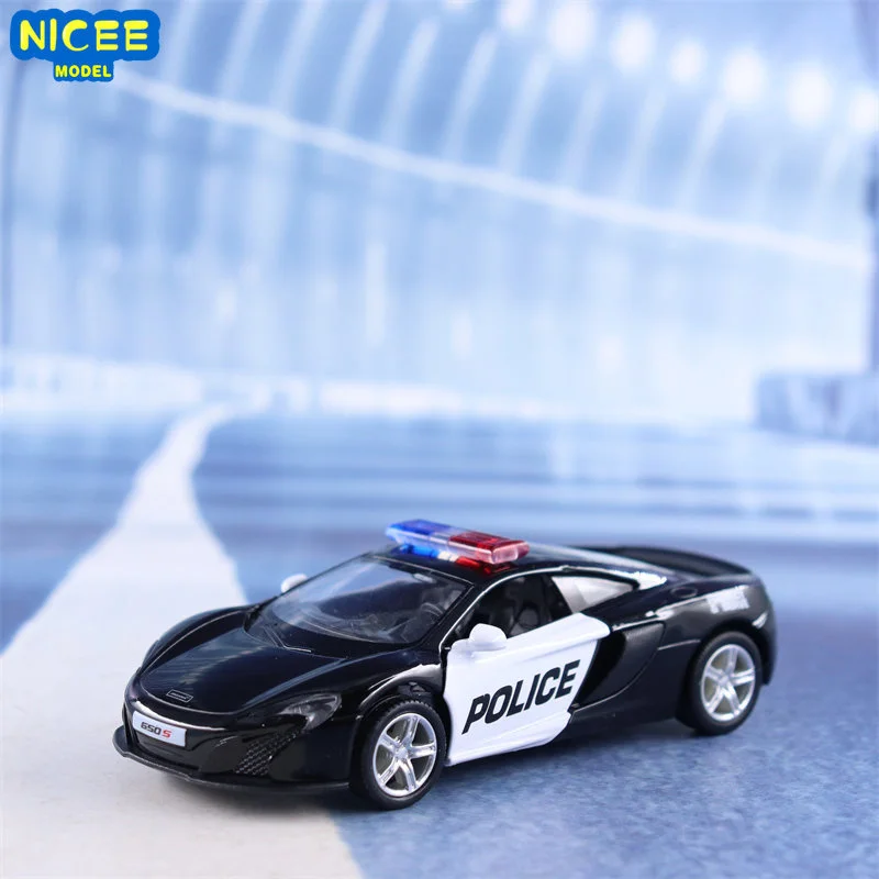 1:36 McLaren 650S police car High Simulation Diecast Car Metal Alloy Model Car Children's toys collection gifts X9
1:36 McLaren 650S police car High Simulation Diecast Car Metal Alloy Model Car Children's toys collection gifts X9