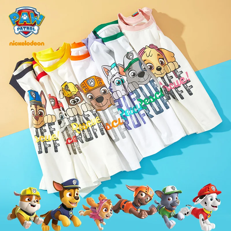 Paw Patrol Cartoon T-shirt Cartoon Summer Action Figure Anime Short-sleeved Kids Cute Figure Clothes Cotton Crop Tops Kids Gifts
Paw Patrol Cartoon T-shirt Cartoon Summer Action Figure Anime Short-sleeved Kids Cute Figure Clothes Cotton Crop Tops Kids Gifts
