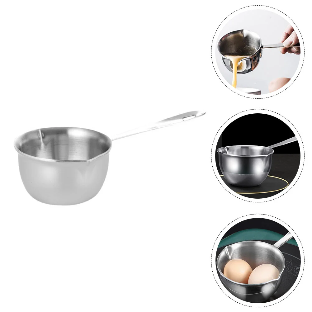 Saucepan with Pour Spout Baking Pan Stainless Steel Double Boiler Pot Making Pot
Saucepan with Pour Spout Baking Pan Stainless Steel Double Boiler Pot Making Pot