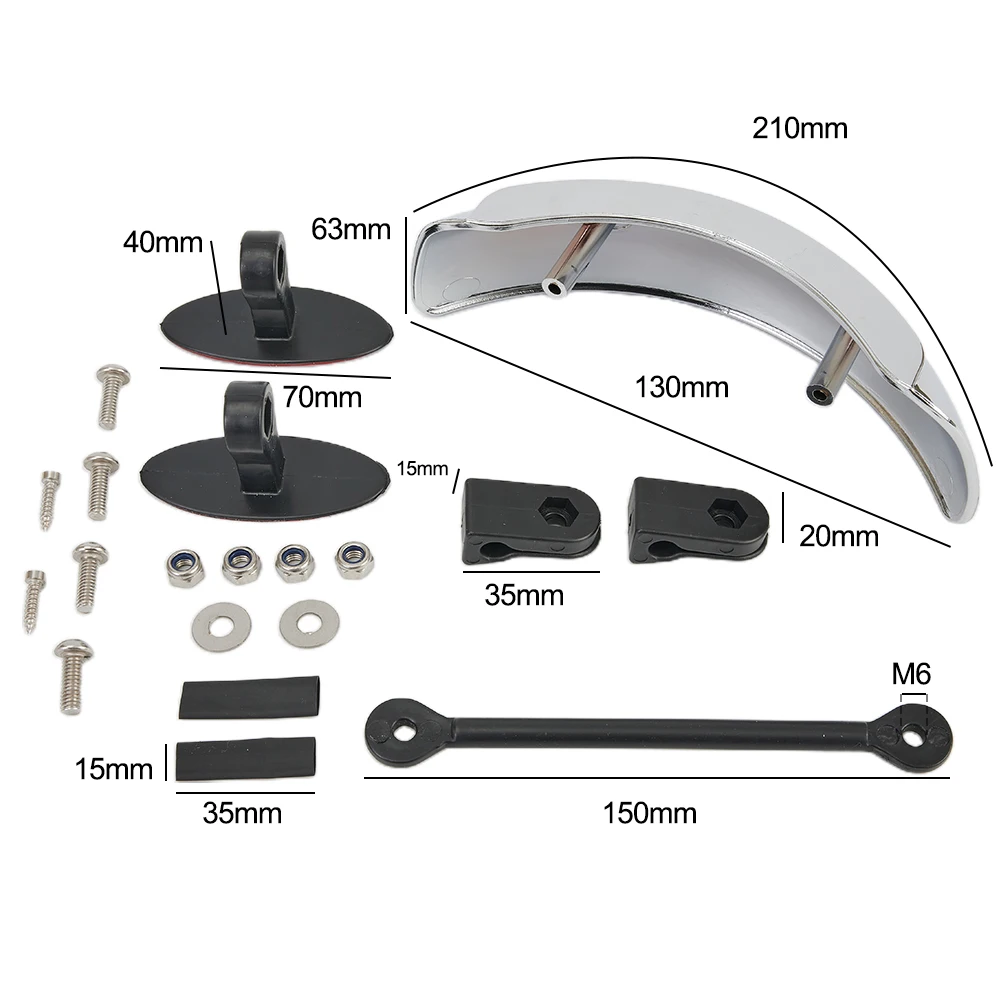 180° Degree ABS+Chrome Clear Blind Spot Mirror Motorcycle Windshield Wide Angle Rearview Mirror Accessories For Vehicles
180° Degree ABS+Chrome Clear Blind Spot Mirror Motorcycle Windshield Wide Angle Rearview Mirror Accessories For Vehicles
