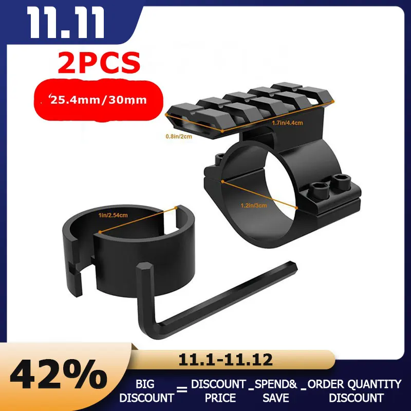 2 шт. 1 дюйм 5 слотов QD 1/30/25 мм крепление для прицела алюминиевое тактическое быстрое отсоединение рычажный замок стойка 20 мм планка Вивера Пи... 
2 шт. 1 дюйм 5 слотов QD 1/30/25 мм крепление для прицела алюминиевое тактическое быстрое отсоединение рычажный замок стойка 20 мм планка Вивера Пи...