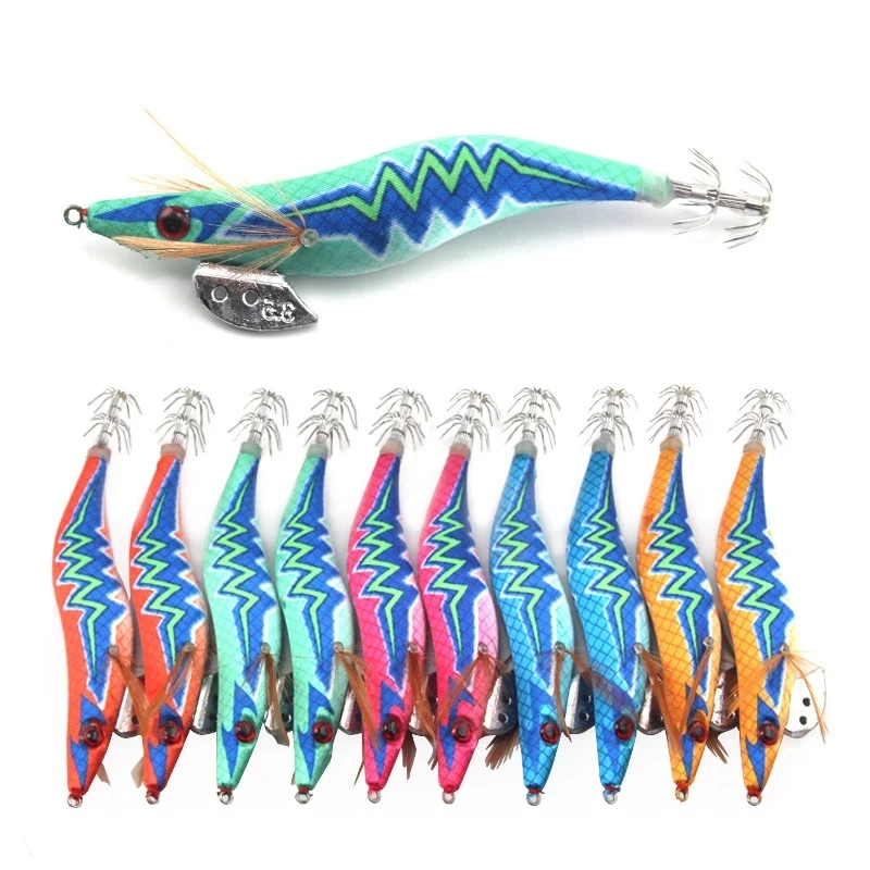10pcs Egi Lure Squid Jig Sinking Fishing Lure 3.0# 3.5# Wood Shrimp Squid Hooks Octopus Luminous Shrimp Hard Bait
10pcs Egi Lure Squid Jig Sinking Fishing Lure 3.0# 3.5# Wood Shrimp Squid Hooks Octopus Luminous Shrimp Hard Bait