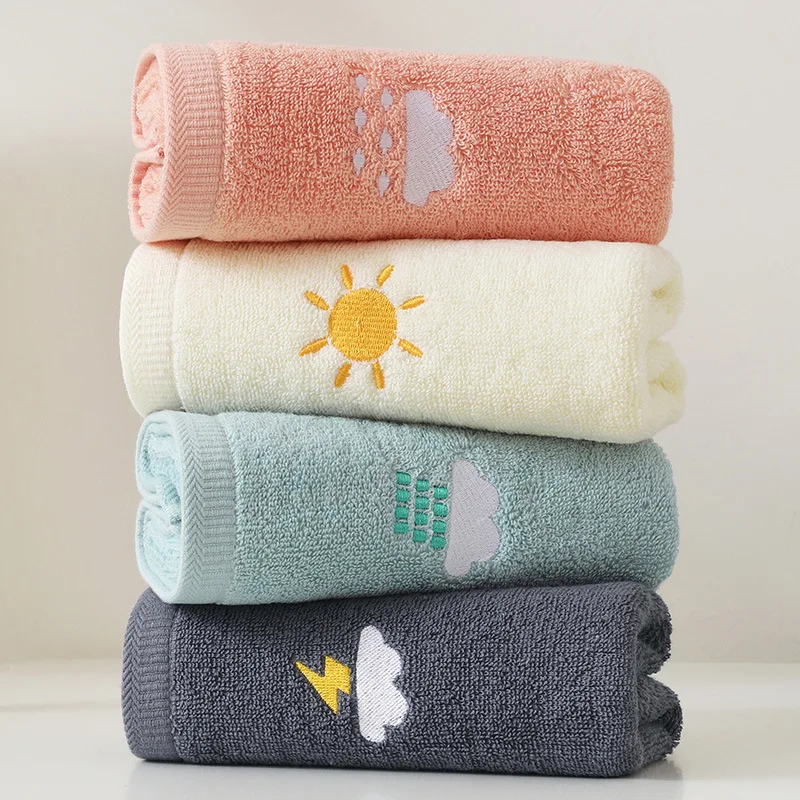 Towel 100% Pure Cotton 74*34cm Face Towel Home Embroidery Family-style Men Women Soft Absorbent Cute Large Couple Bath Towel 
Towel 100% Pure Cotton 74*34cm Face Towel Home Embroidery Family-style Men Women Soft Absorbent Cute Large Couple Bath Towel