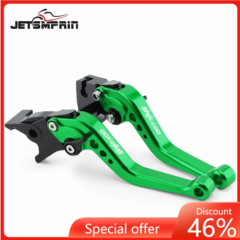For Kawasaki Ninja 400 2020 2021 2022 Green Short Brake Clutch Levers Handle CNC High Quality Motorcycle Accessories With Logo
For Kawasaki Ninja 400 2020 2021 2022 Green Short Brake Clutch Levers Handle CNC High Quality Motorcycle Accessories With Logo