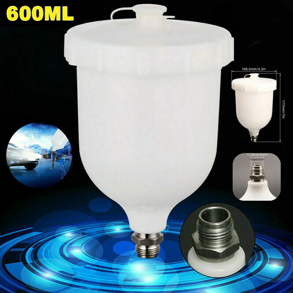 1x Spray Gun Pot 600ML Paint Cup Replace For Devilbiss TEKNA Pro Pri FLG Mini Spray Paint Gun Cup Pot Pneumatic Tool
1x Spray Gun Pot 600ML Paint Cup Replace For Devilbiss TEKNA Pro Pri FLG Mini Spray Paint Gun Cup Pot Pneumatic Tool