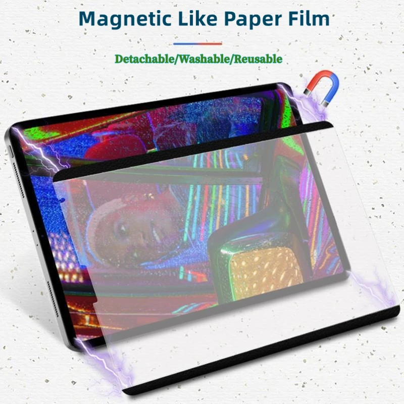 Like Paper Magnetic Screen Protector Film for iPad Pro 2021 Removable Magnetic Attraction for Air 5 Air 4 2022 for iPad 9th 8th
Like Paper Magnetic Screen Protector Film for iPad Pro 2021 Removable Magnetic Attraction for Air 5 Air 4 2022 for iPad 9th 8th