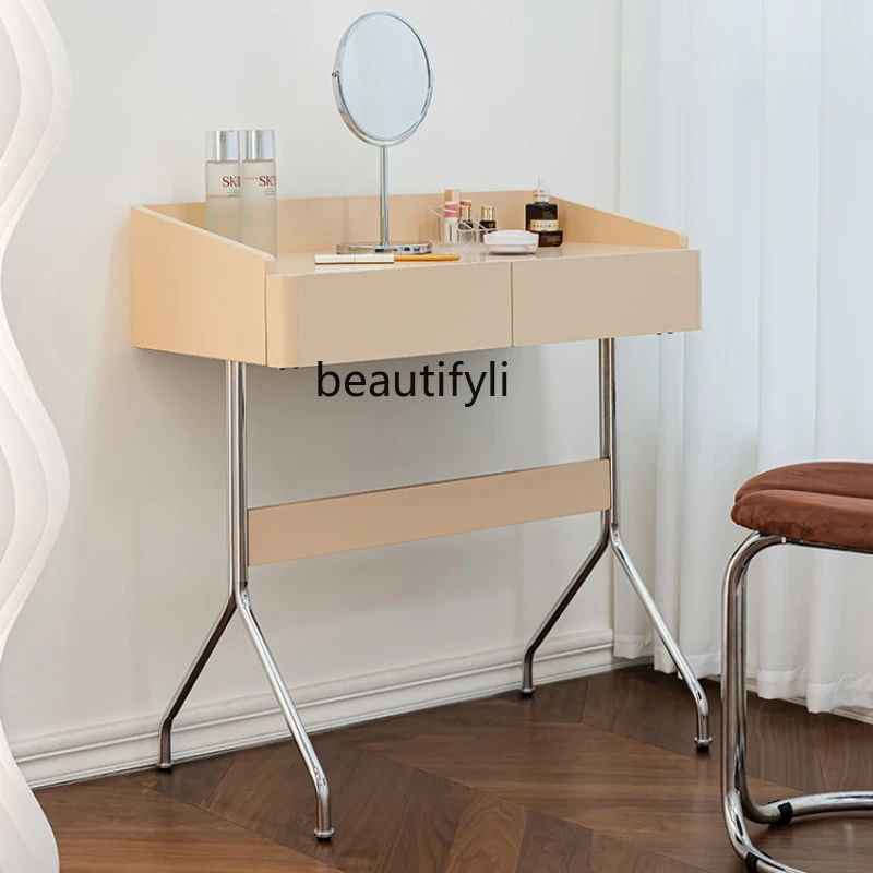 Nordic Bedroom Dresser Cream Home Makeup Table Modern Bedside Table with Drawer
Nordic Bedroom Dresser Cream Home Makeup Table Modern Bedside Table with Drawer