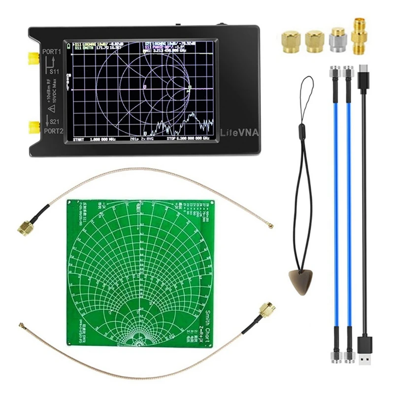 Litevna-64 50Khz - 6.3Ghz Litevna 4 Inch Touch Screen Vector Network Analyzer HF VHF UHF Antenna Analyzer + RF Demo Kit
Litevna-64 50Khz - 6.3Ghz Litevna 4 Inch Touch Screen Vector Network Analyzer HF VHF UHF Antenna Analyzer + RF Demo Kit
