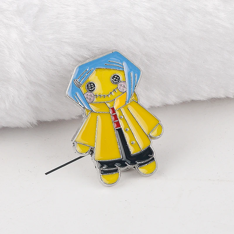 

Jewelry Lapel Pins Badge Brooches Bag Gift Coraline & The Secret Door Anime Accessories брошки на одежду значки Броши аксессуары