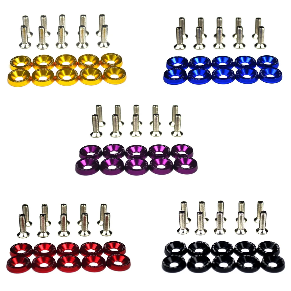 Car Fender Washer Bolt Screw Colorful Concave Washer Screw Mini Engine Dress Up Kit Aluminum Bumper Washer
Car Fender Washer Bolt Screw Colorful Concave Washer Screw Mini Engine Dress Up Kit Aluminum Bumper Washer
