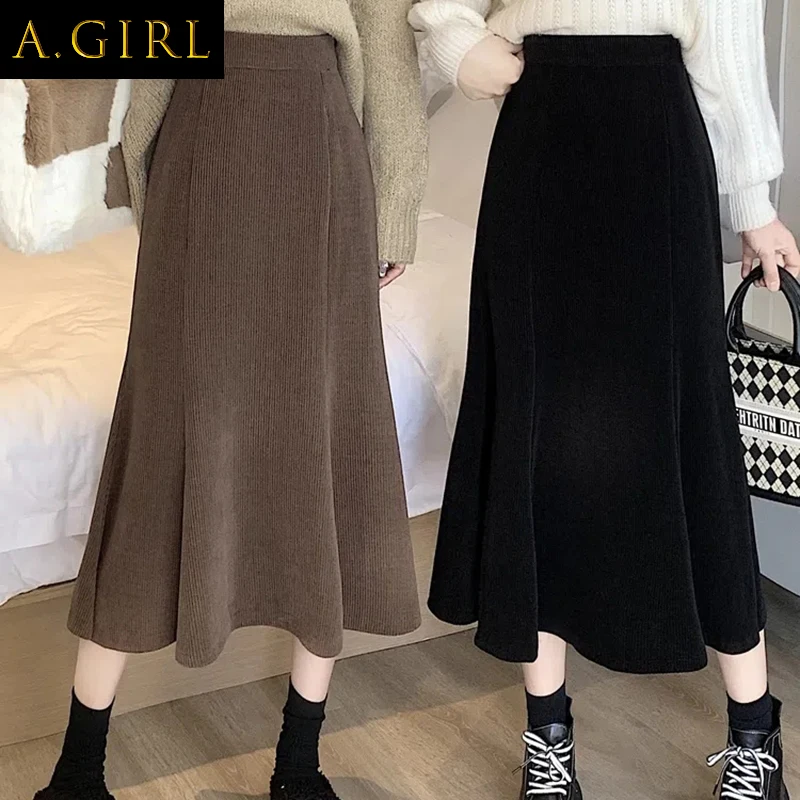 2023 Summer DressRimocy Corduroy Long Mermaid Skirt Woman 2023 Spring Ruffles High Waist Midi Skirts Women Korean Back Elastic B
2023 Summer DressRimocy Corduroy Long Mermaid Skirt Woman 2023 Spring Ruffles High Waist Midi Skirts Women Korean Back Elastic B