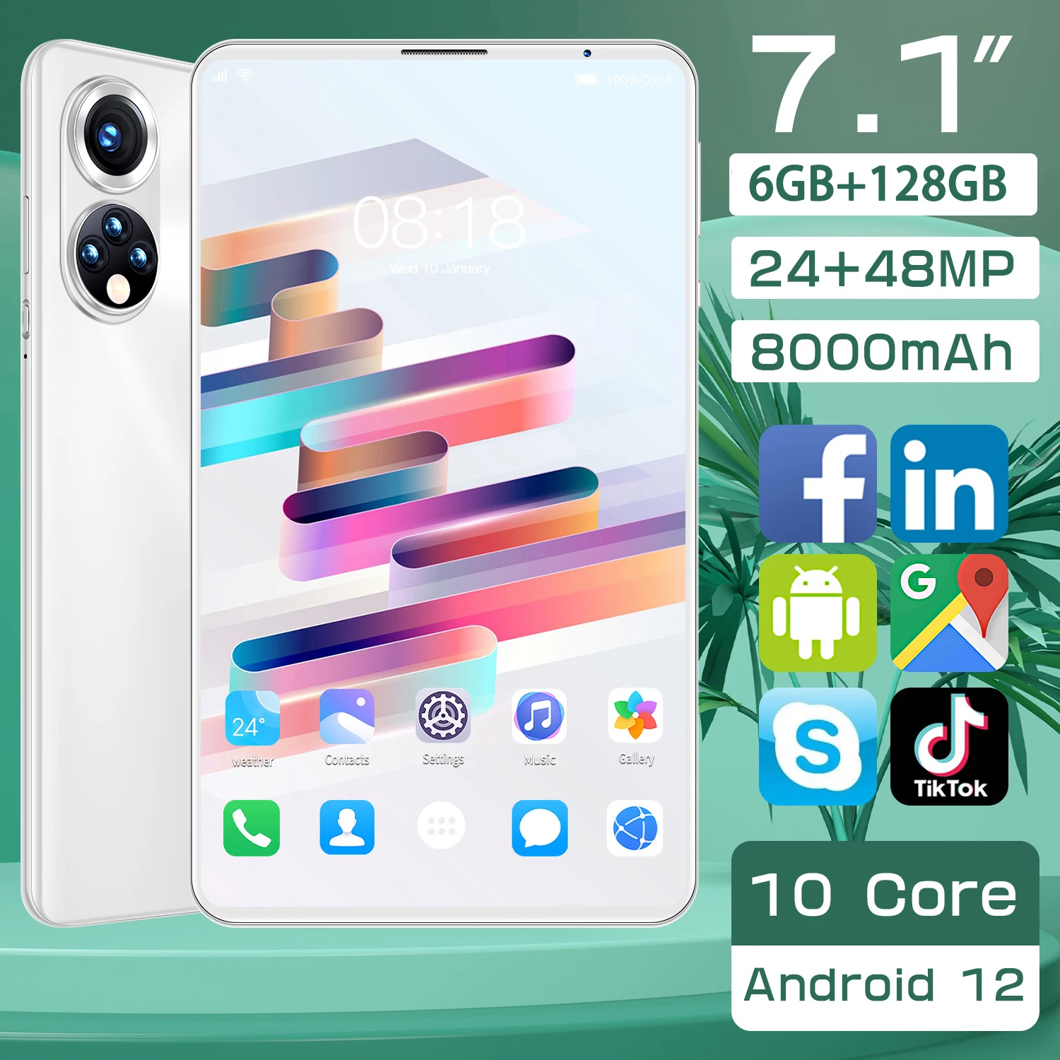 X50 POR Android Tablet 12GB 512GB 7.1Inch 8000mAh Laptop Android12 MTK6762 Deca Core MINI PC 24MP+48MP Global Version Netbook
X50 POR Android Tablet 12GB 512GB 7.1Inch 8000mAh Laptop Android12 MTK6762 Deca Core MINI PC 24MP+48MP Global Version Netbook