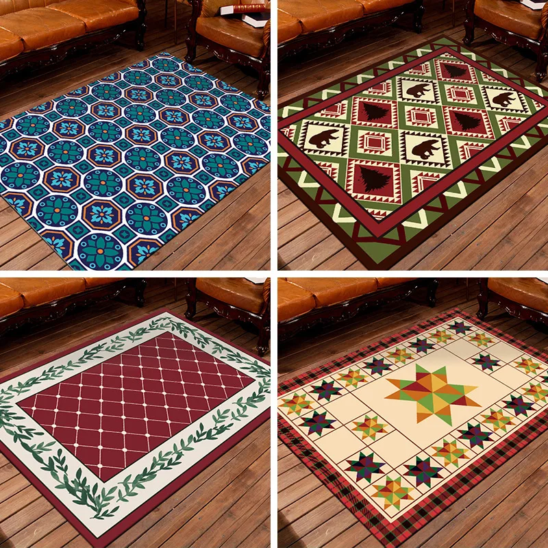 Rectangular Living Room Carpet European-Style Geometry Bedroom Study Tea Hotel Hotel Corridor Full Floor Mat Washable
Rectangular Living Room Carpet European-Style Geometry Bedroom Study Tea Hotel Hotel Corridor Full Floor Mat Washable