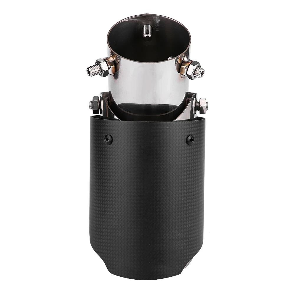 Carbon Fiber Style Matte Car Adjustment Exhaust Pipe Muffler End Tip Tailpipe for 60.5mm 89mm
Carbon Fiber Style Matte Car Adjustment Exhaust Pipe Muffler End Tip Tailpipe for 60.5mm 89mm