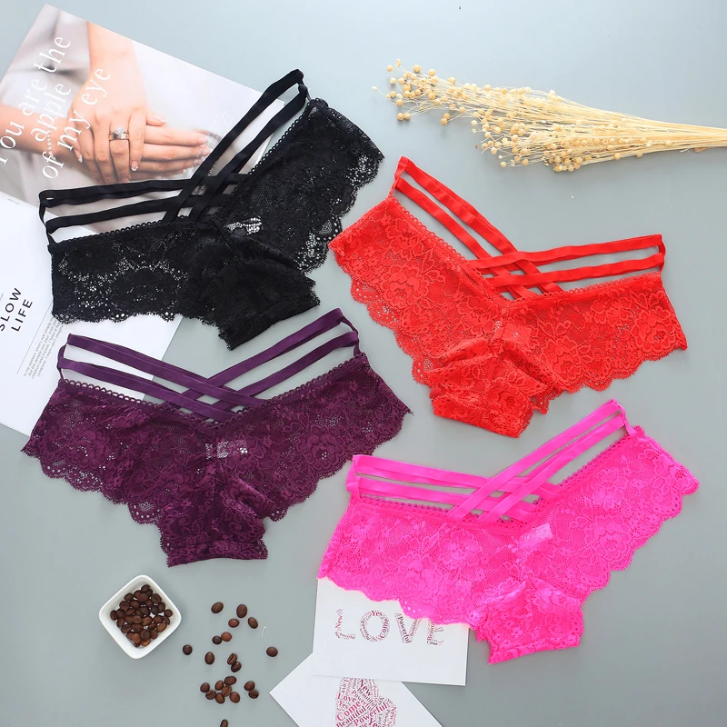 Women's Panties Sexy Briefs for Ladies Underwear Women Lace Lingerie Thong G String T-Back Ribbon Bandage Breathable Calcinha
Women's Panties Sexy Briefs for Ladies Underwear Women Lace Lingerie Thong G String T-Back Ribbon Bandage Breathable Calcinha