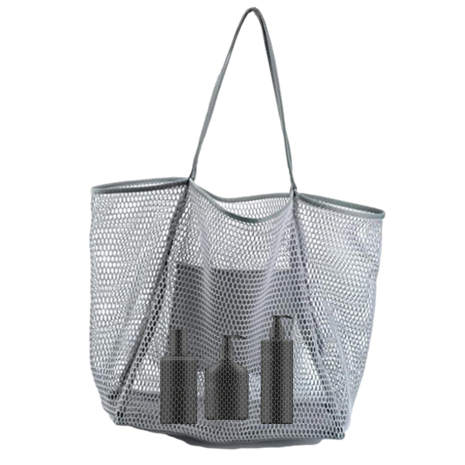 Вместительная пляжная сумка из сетки для пляжа, складная сетчатая пляжная сумка-тоут для игрушек, полотенце, шлепанцы
Вместительная пляжная сумка из сетки для пляжа, складная сетчатая пляжная сумка-тоут для игрушек, полотенце, шлепанцы