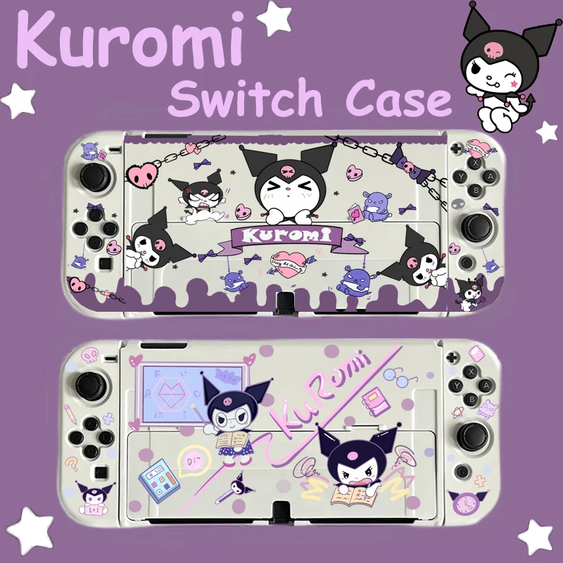 Sanrio Kawaii Kuromi Switch Anime чехол Nintendo игровые консоли полупрозрачный защитный чехол фотопереключатель аксессуары для игровой консоли
Sanrio Kawaii Kuromi Switch Anime чехол Nintendo игровые консоли полупрозрачный защитный чехол фотопереключатель аксессуары для игровой консоли