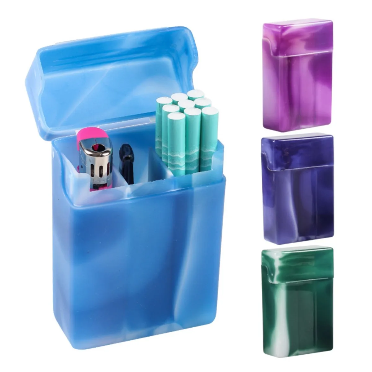 Tobacco Holder Pocket Box Creative Divider Cigarette Case Multifunctional Storage Case Lighter Cases Plastic Clamshell Man Gift
Tobacco Holder Pocket Box Creative Divider Cigarette Case Multifunctional Storage Case Lighter Cases Plastic Clamshell Man Gift
