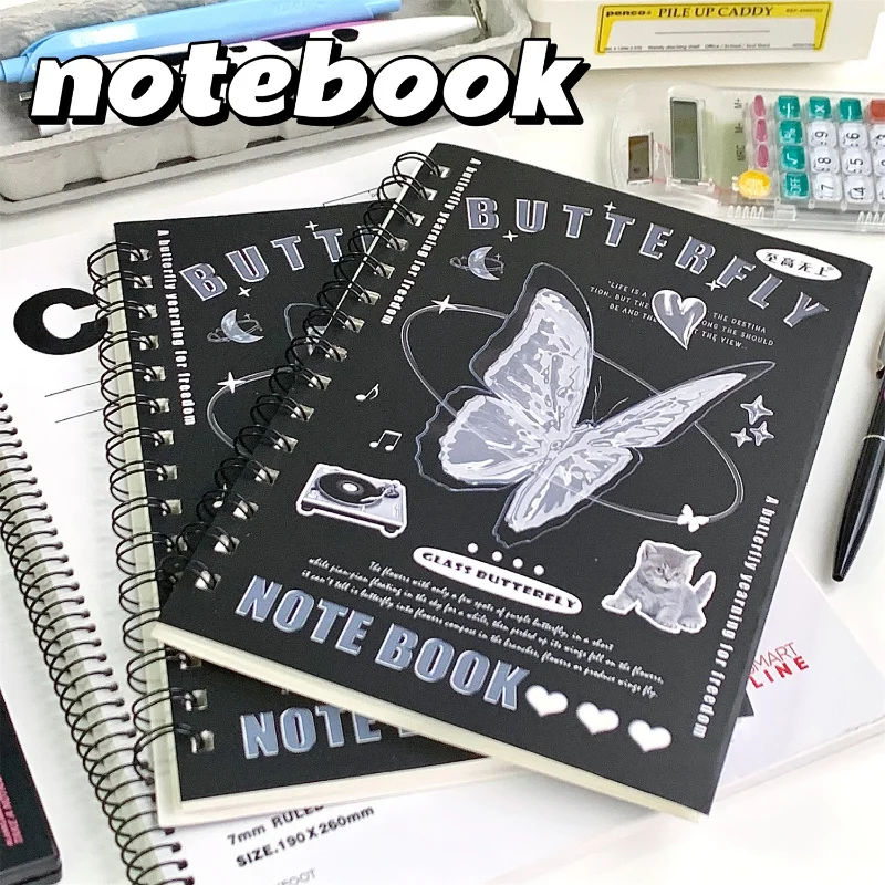 50 sheets A5 Notebook Ins Style Retro Cover Coil Notapad Lovely Cartoon Horizontal Line Journal Scrapbook Student Supplies
50 sheets A5 Notebook Ins Style Retro Cover Coil Notapad Lovely Cartoon Horizontal Line Journal Scrapbook Student Supplies