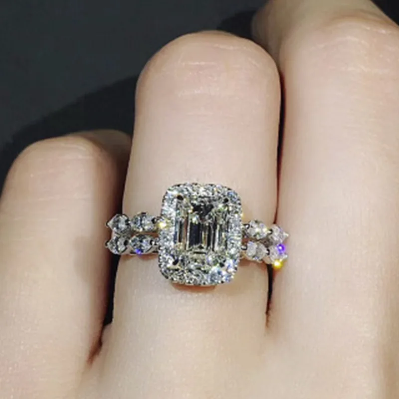 Milangirl Double Layer White Geometric Zircon Rings for Women Bridal Party Wedding Engagement Trendy Jewelry Size 6-10
Milangirl Double Layer White Geometric Zircon Rings for Women Bridal Party Wedding Engagement Trendy Jewelry Size 6-10